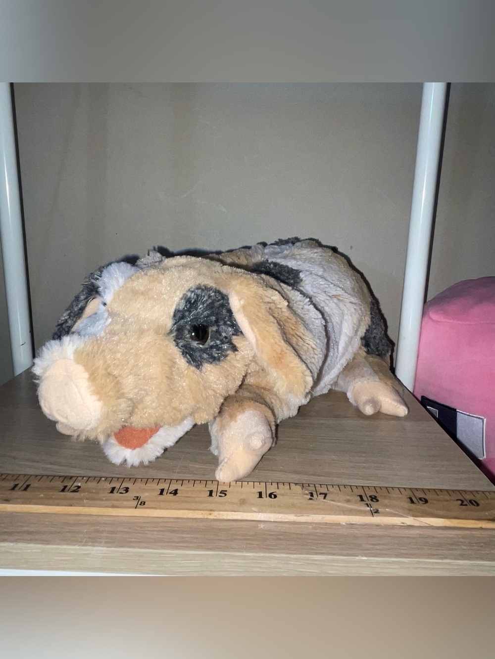 Folkmanis Grunting Calico Pig Plush Hand Puppet - Pig Full Body Hand Puppet